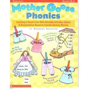 Mother Goose Phonics Grades K to 2 Activities Games and Manipulatives New